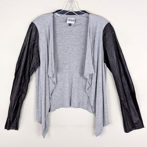Rozae Nicholas | Gray Black Sleeve Cardigan-E90